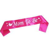 Mom to be Sash For Baby Shower and Gender Reveal Celebration