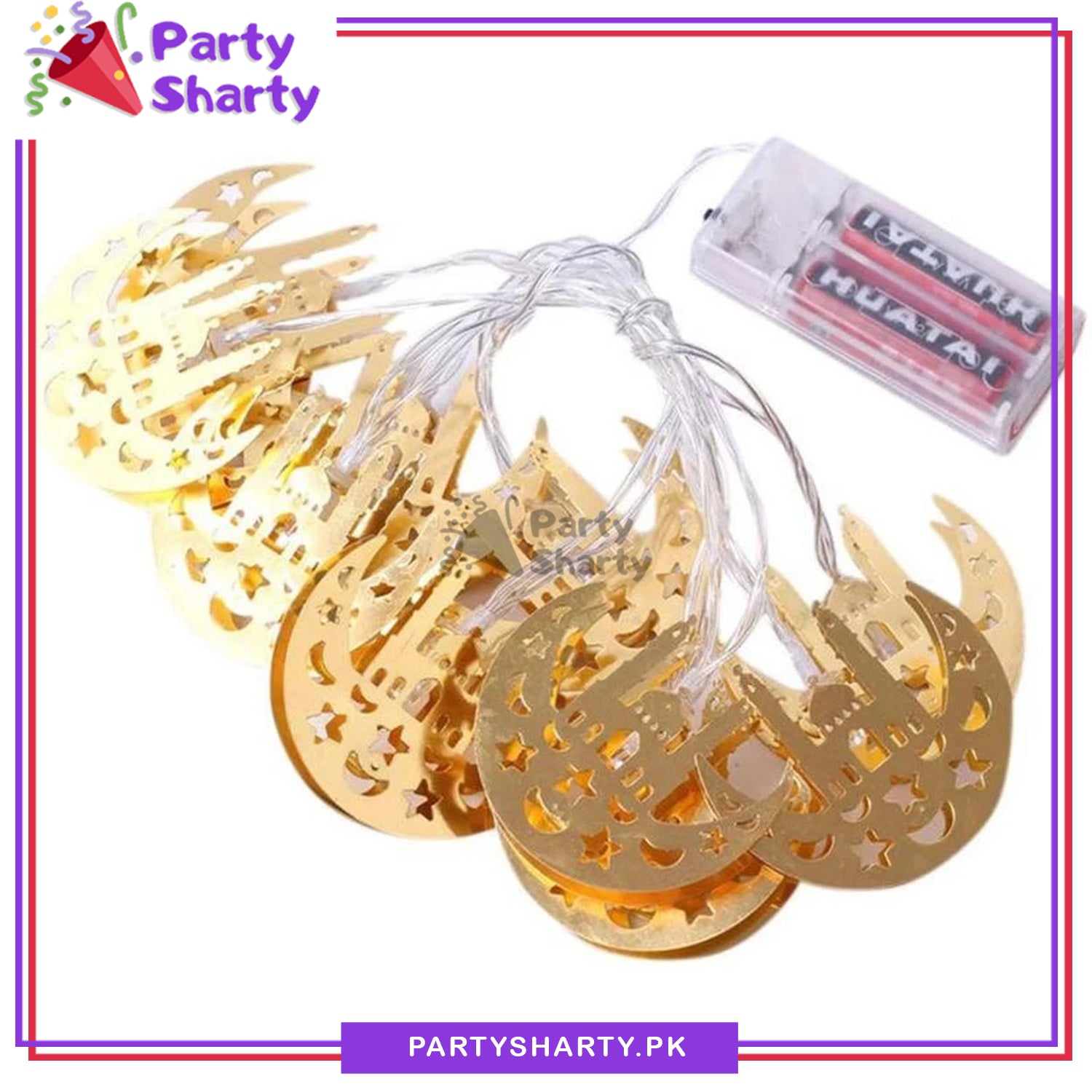 Ramadan String Lights l Eid String Lights l Crescent moon LED Lights For Ramadan Decoration