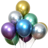 Metallic Chrome Balloons (Pack of 10) For Birthday, Wedding, Anniversary, Baby Shower Party Decoration