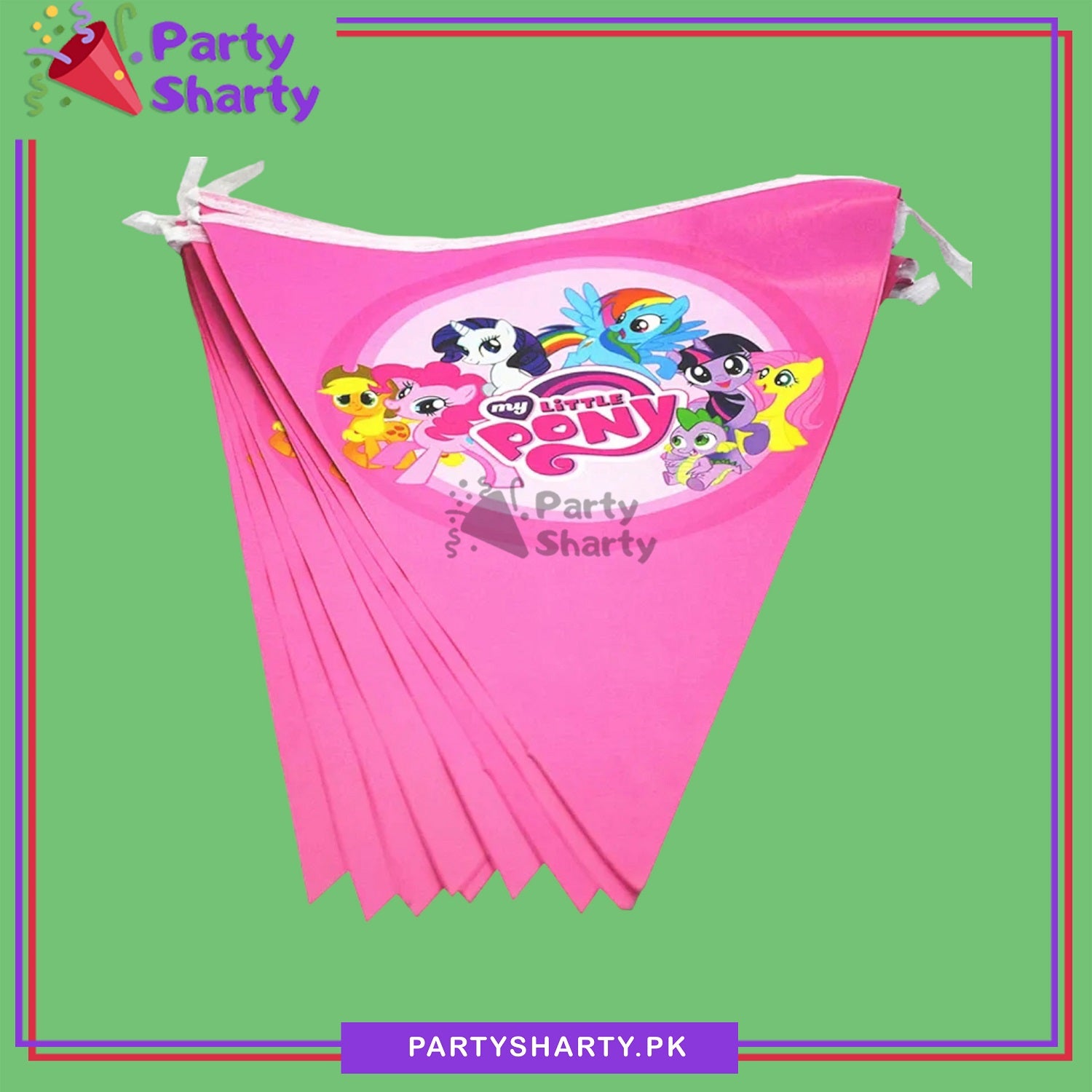 My Little Pony Theme Party Flags Bunting for Little Pony Theme Decoration and Celebrations