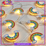 10 pcs Cloud Rainbow LED String Light Party Supplies For Birthday Party Decoration