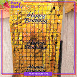 Happy Birthday Printed Fringes / Foil Curtains Best for Back Drop Wall Decoration for Birthday and Parties Celebration