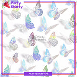 3D Butterfly Mirror Wall Sticker For Home & Event Decoration (Pack of 12)