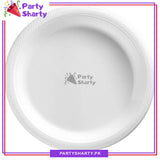 9 inches Plain Solid Color Large Size Plastic Party Plates For Party Event Decoration & Celebration