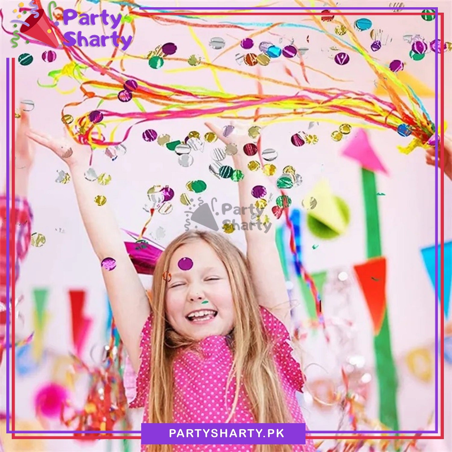New Design Party balloon Pop Handheld Push Exploding Glitter Confetti ...