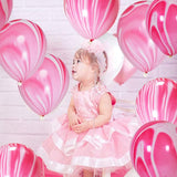 Marble / Agate Balloons Tie Dye Latex Balloons Multi Colors Marble Tie Dye Swirl Party Balloons For Party Decoration and Celebration