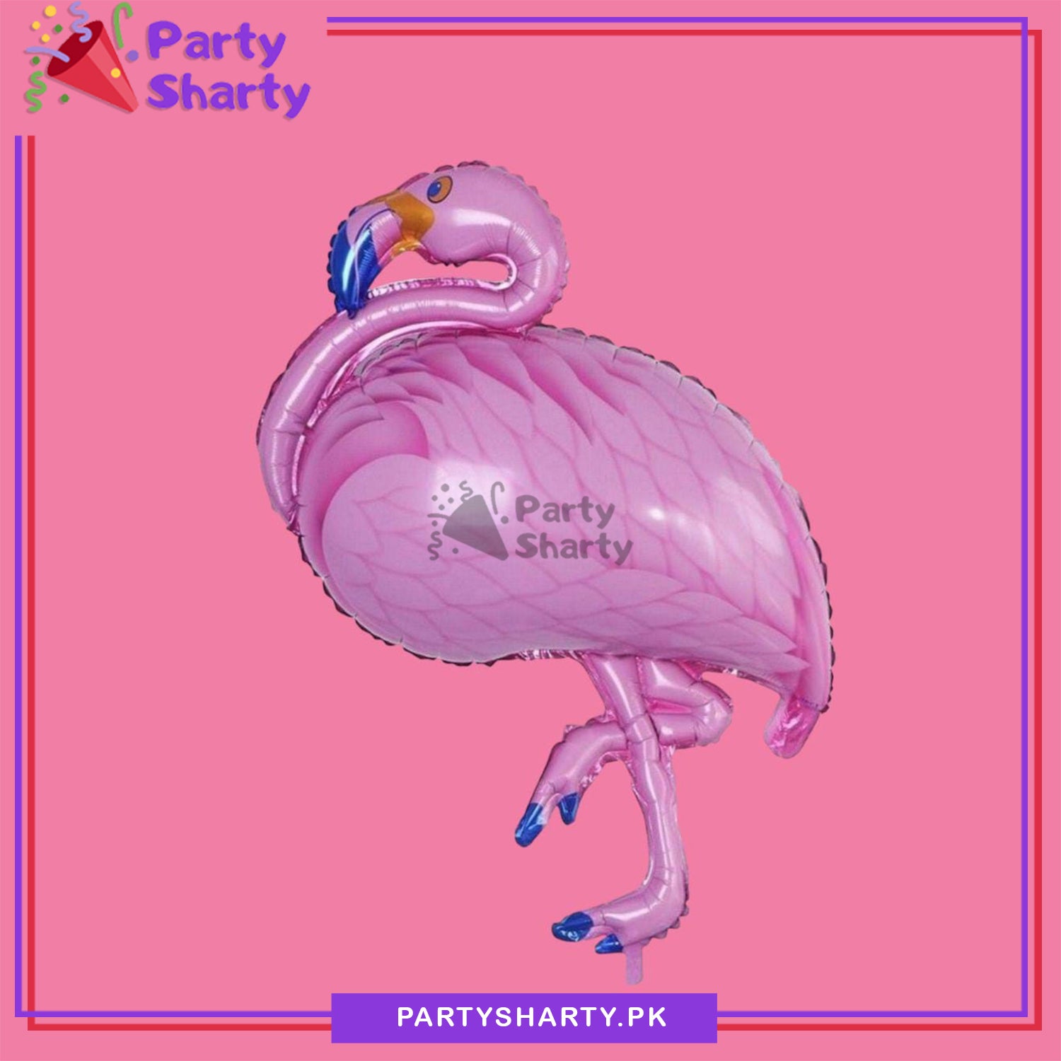 Pink Flamingo Shaped Foil Balloon For Flamingo Theme Birthday Party and Celebrations