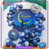 Ramadan Mubarak Blue Color Theme Set for Ramadan Decoration and Celebration