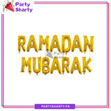 14pcs / Set Ramadan Mubarak Foil Banner For Ramadan Iftar Party Decoration and Celebration