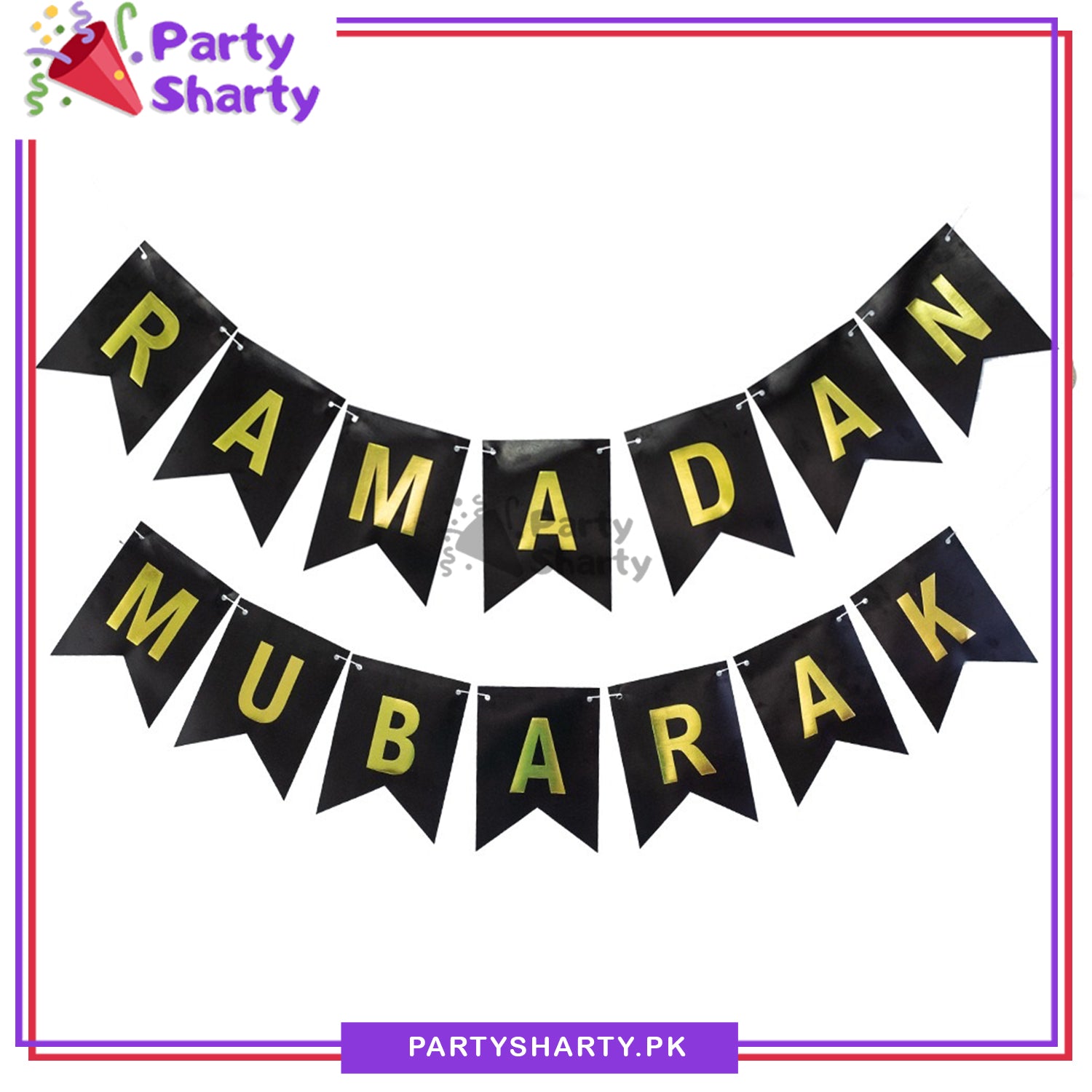 Ramadan Kareem / Mubarak Card Banner For Ramadan Iftar Party Decoration and Celebration