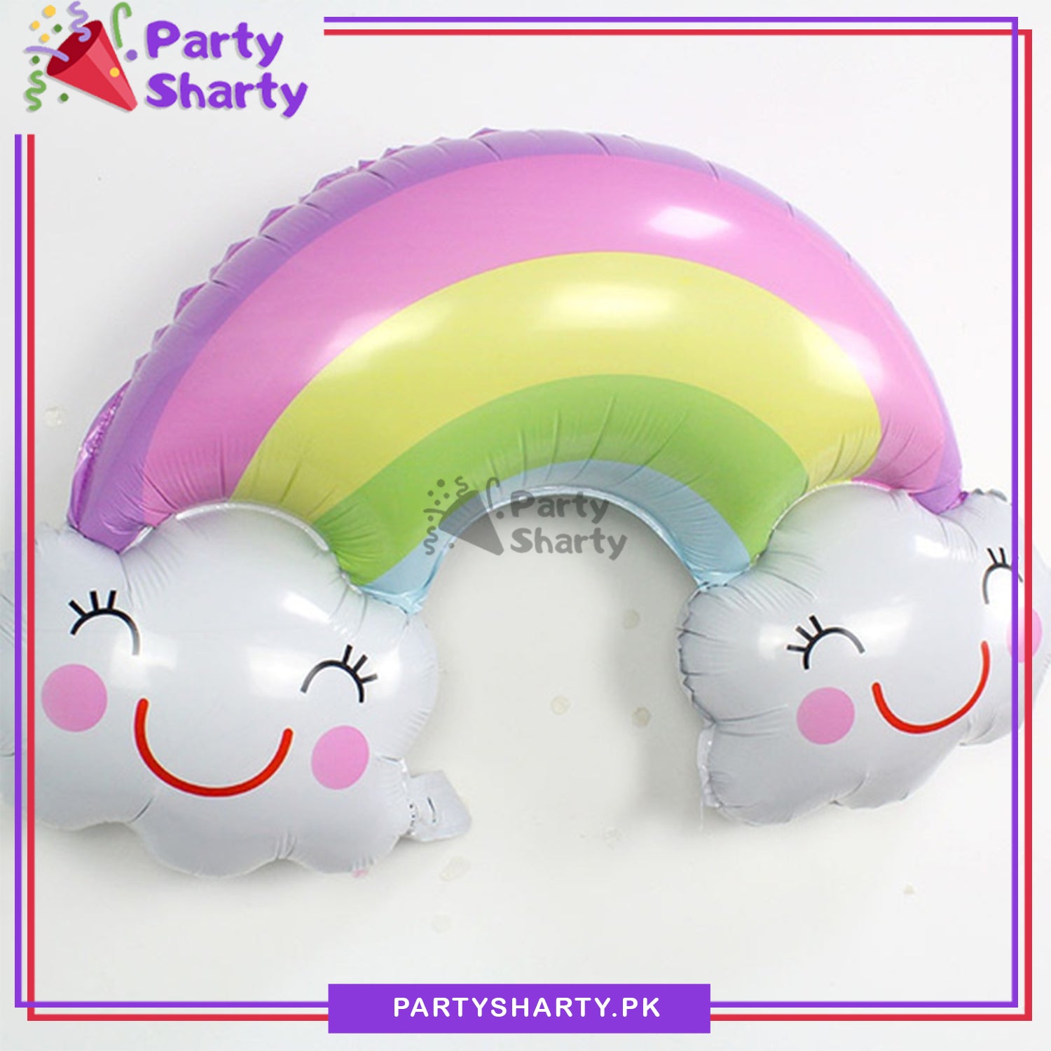 Cloud & Rainbow Shaped Aluminum Foil Balloon For Birthday & Baby Shower Decoration and Celebrations