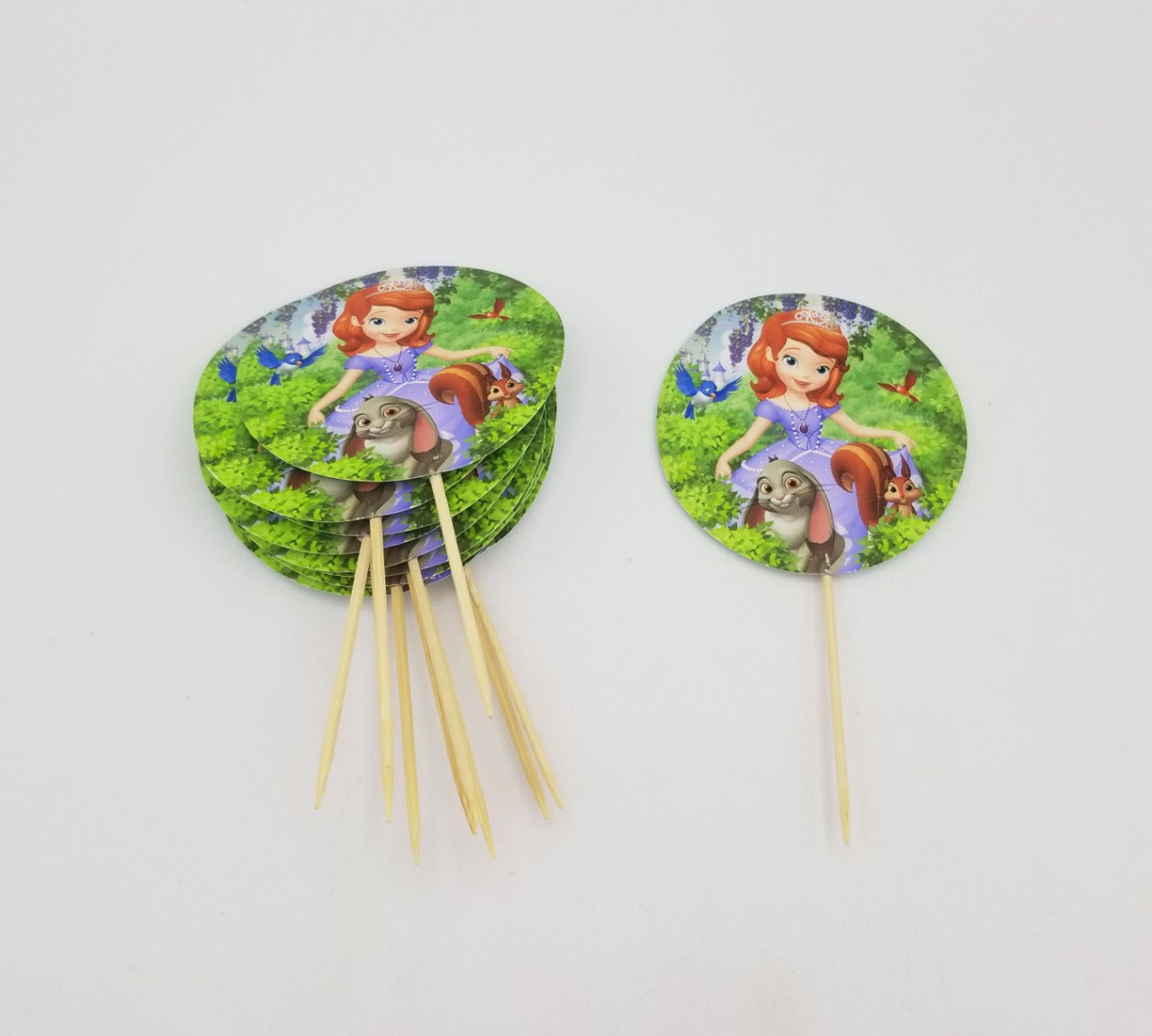 Sofia The First Theme Cup Cake Topper for Sofia Birthday Theme Party and Decoration