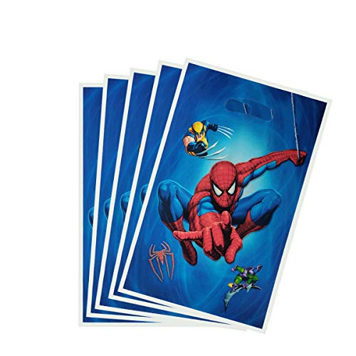 Spiderman Theme Goody Bag Pack Of 10 For Spiderman Theme Favor Bags