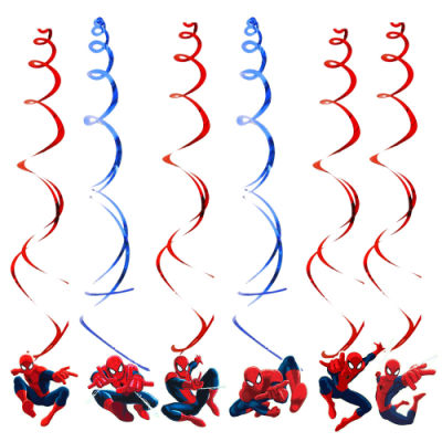 Spider Man Theme Swirls For Spiderman Theme Birthday Party and Decoration