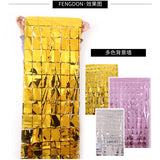 Square Shaped Foil Curtains for Party Decoration and Celebration