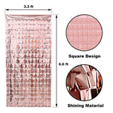 Square Shaped Foil Curtains for Party Decoration and Celebration