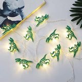 Dinosaur T-Rex String Light Creative Green Dinosaur Design Lovely Warm Light Fairy Light For Dinosaur Theme Decoration