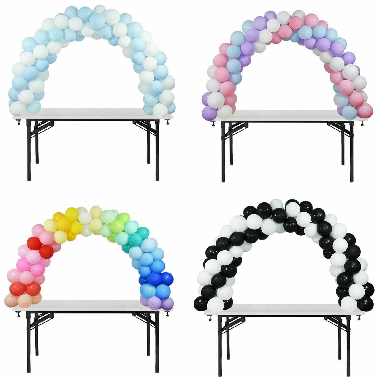 Large Table Balloon Arch Kit DIY Clip Clamp Stand for Birthday Wedding Reception