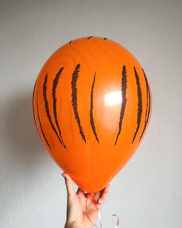 Jungle Tiger Safari Animal Printed Latex Balloons for Jungle / Safari / Wild One Themed Party Decoration