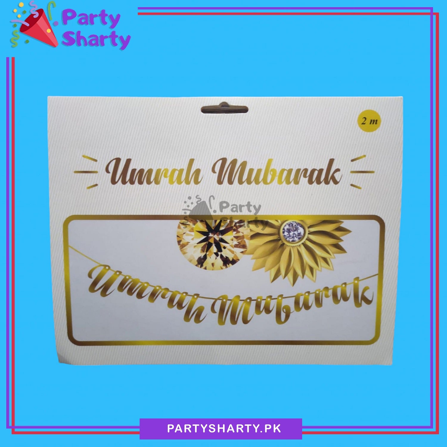 Umrah Mubarak Bunting Card Banner For Umrah Mubarak Decoration and Celebration