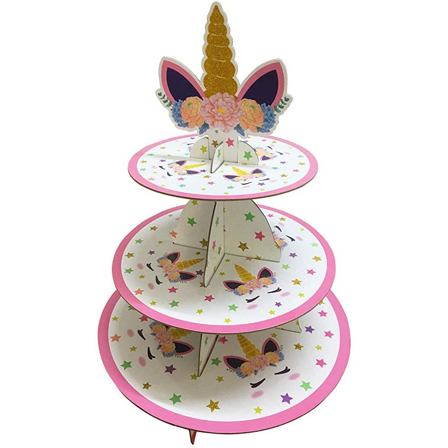 Unicorn Cupcake Stand For Unicorn Theme Party Decoration and Celebration