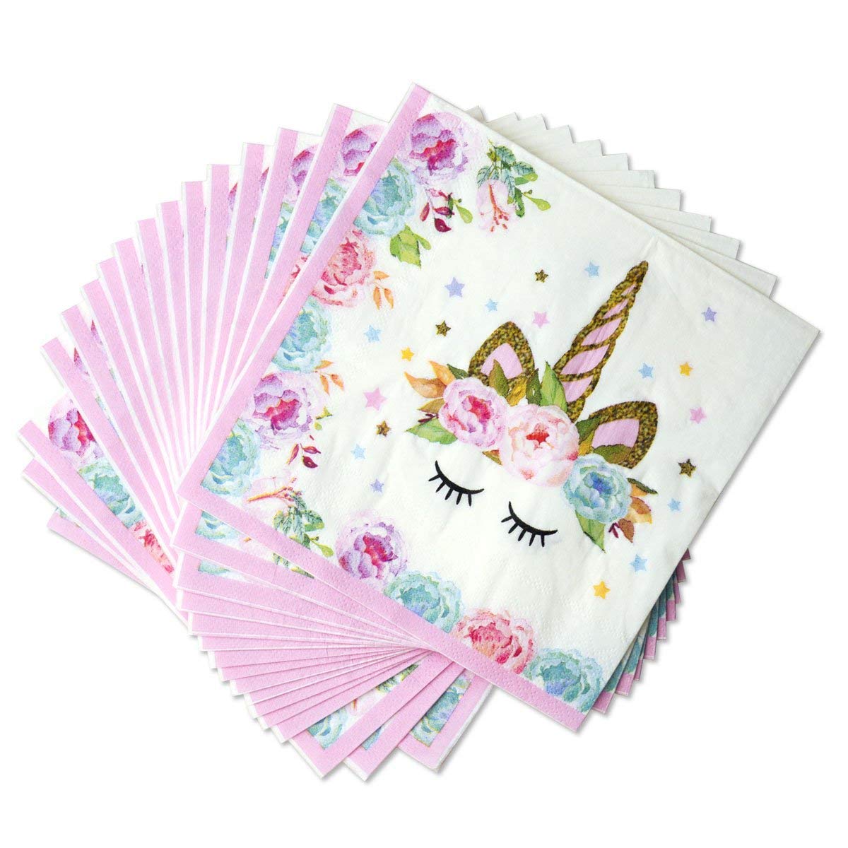 Little Unicorn Paper Napkins For Unicorn Birthday Theme Party and Decoration