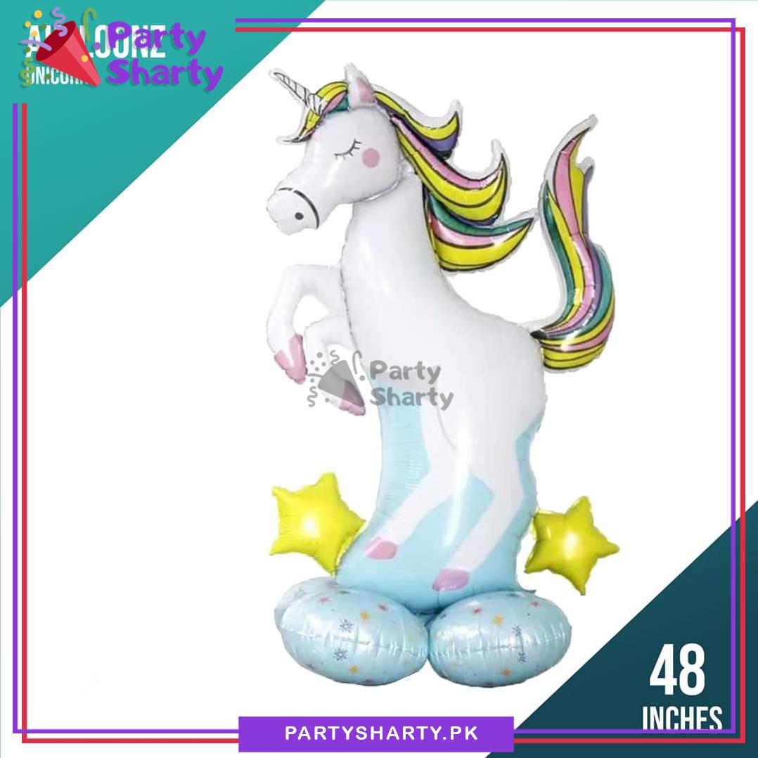 Unicorn Theme Airloonz Foil Balloons For Unicorn Theme Birthday Party Decoration and Celebration