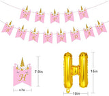 Happy Birthday Unicorn Theme Set for Theme Based Birthday Decoration and Celebration