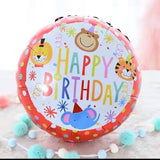 Jungle Theme Round Shaped Foil Balloon for Birthday Celebration and Decoration