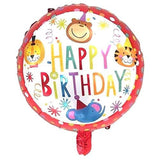 Jungle Theme Round Shaped Foil Balloon for Birthday Celebration and Decoration