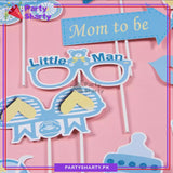 Its a Boy / Girl Theme Photo Booth Props For Gender Reveal, Welcome Baby or Baby Shower Party Celebration and Decoration