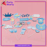 Its a Boy / Girl Theme Photo Booth Props For Gender Reveal, Welcome Baby or Baby Shower Party Celebration and Decoration