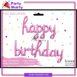 Happy Birthday Scripted Foil Banner For Birthday Party Theme Decoration And Celebration
