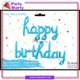 Happy Birthday Scripted Foil Banner For Birthday Party Theme Decoration And Celebration