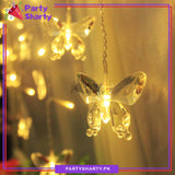 20 pcs Crystal Butterfly Shaped Warm LED String Light For Butterfly theme Birthday Party Decoration and Celebration