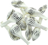 White Zebra Print Latex Balloons For Jungle / Safari / Wild One Theme Birthday Party Decoration and Celebration