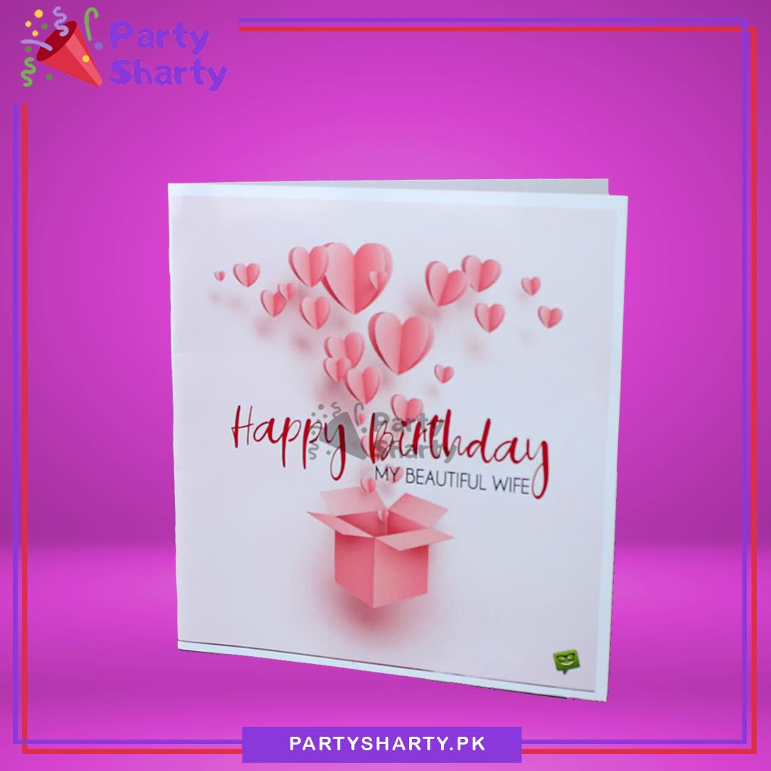 Happy Birthday To My Beautiful Wife Greeting Card