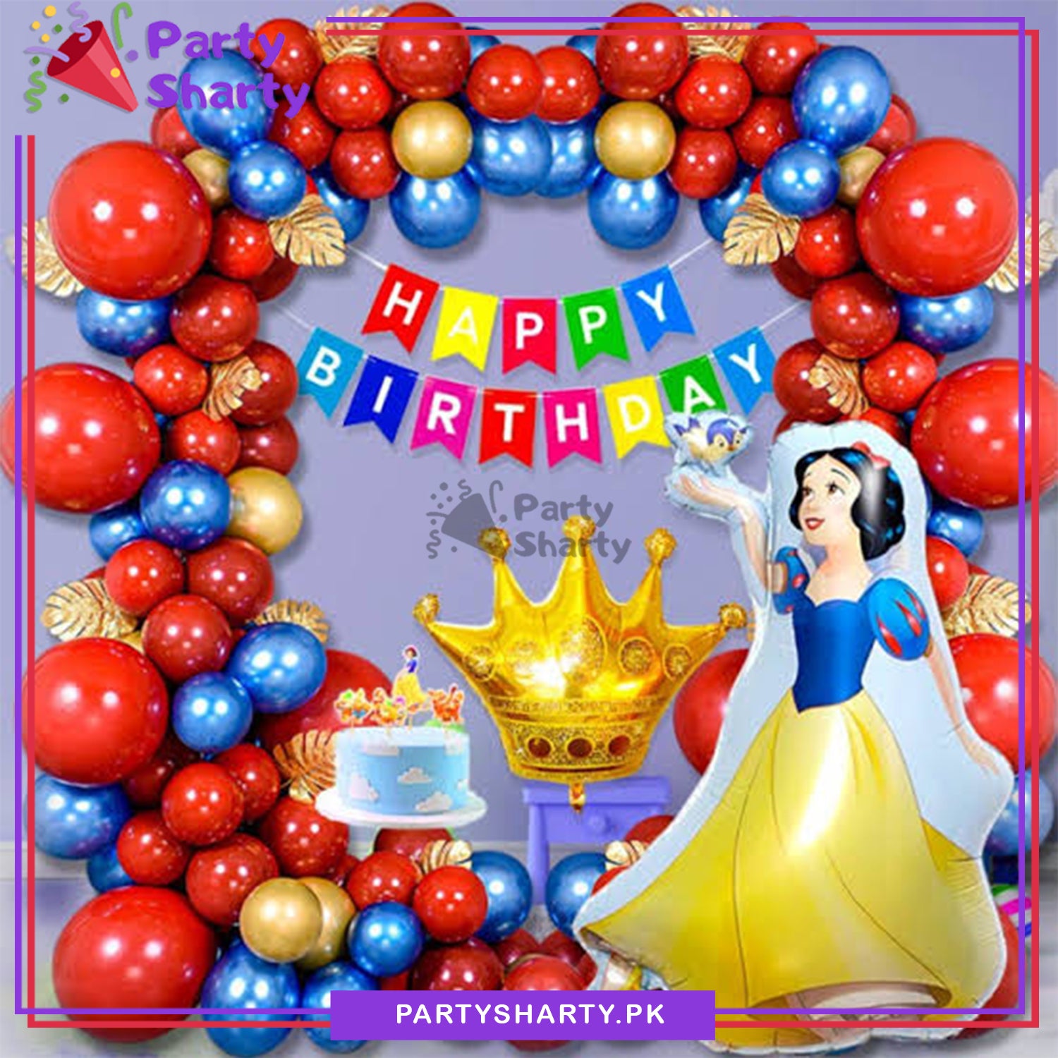 Snow white shop birthday theme