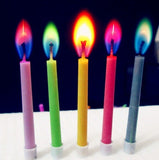 Amazing Color flame Multicolor Happy Birthday Candles (Pack of 5)