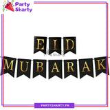 Eid Mubarak Black Card Banner For Eid Milan Party Decoration and Celebration