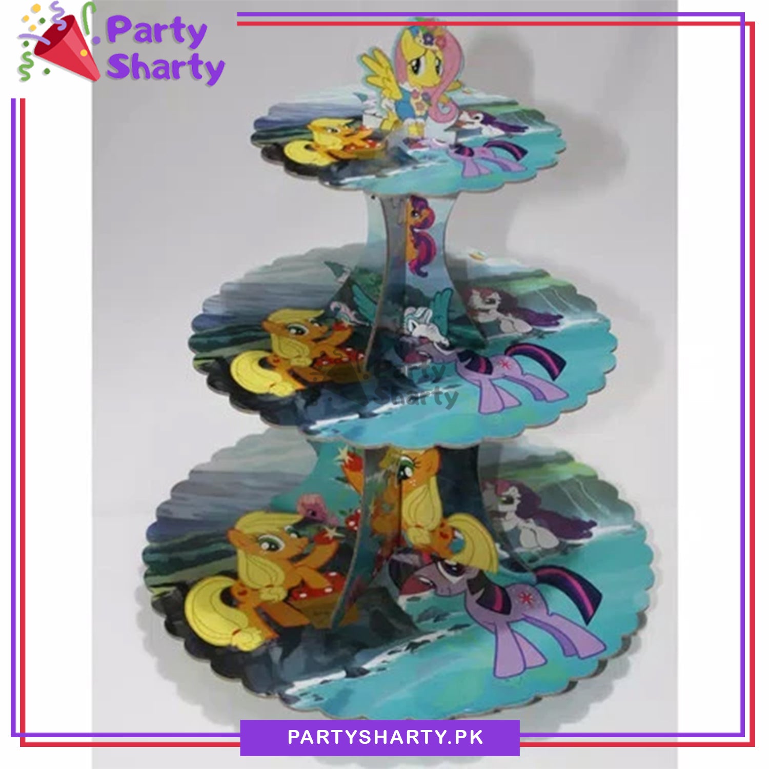 Little Pony Theme Cupcake Stand For Theme Party Decoration and Celebration