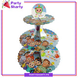 Cocomelon Theme Cupcake Stand For Theme Party Decoration and Celebration