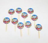 Cocomelon Theme Cup Cake Topper For Cocomelon Birthday Theme Party and Decoration