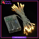 Battery Operated Still Fairy Lights - Battery Operated 15 Feet Length Warm Color For Party Decoration
