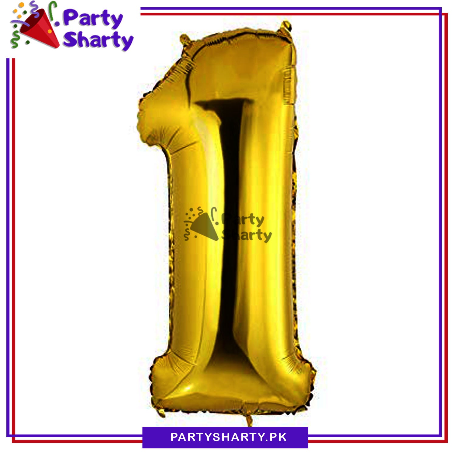 Golden Number Foil Balloon - Jumbo Size (40 inches) for Birthday / Anniversary Party Decoration and Celebration