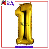Golden Number Foil Balloon - Jumbo Size (40 inches) for Birthday / Anniversary Party Decoration and Celebration