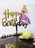 Princess Aurora Theme Acrylic Cake Topper For Birthday Party Celebration and Decoration