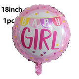 Baby Boy / Girl Round Shaped Foil Balloon for Baby Shower, Gender Reveal Event Decoration and Celebration