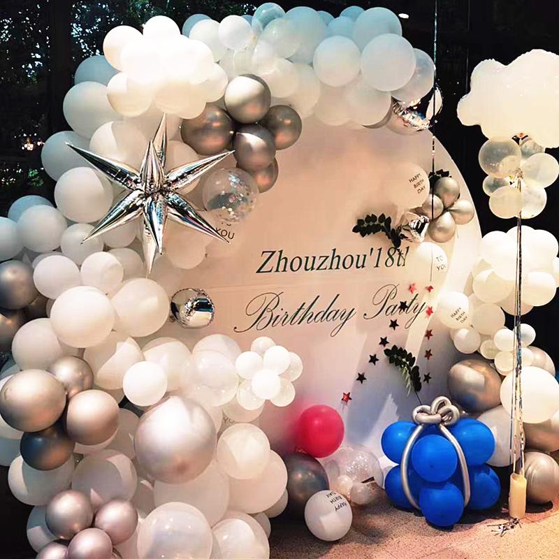 12pcs/lot Water Drop Foil Balloons Exploding Stars Balloon Birthday Party Wedding Decorations