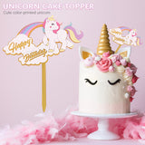 Unicorn Theme Acrylic Cake Topper For Birthday Party Celebration and Decoration